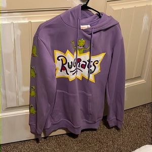 purple hoodie